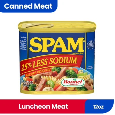 SPAM LUNCHEONMEATLESSSALT12OZ 110168