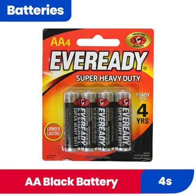 EVEREADY-AA BLACK 4S 510389