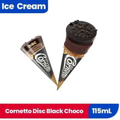 Cornetto Disc Blck Choco 115Ml 321203