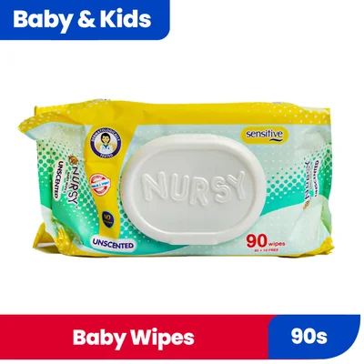Nursy Baby Wipes Unscented 90S 510318