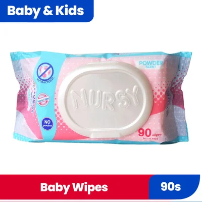 NURSY BABY WIPES POWDRSCENT 90S 512056