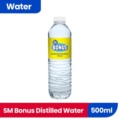 SM BONUS DISTLLED WATER 500ML 210332