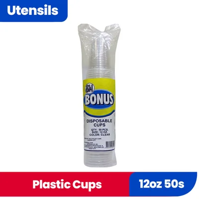Sm Bonus Clear Cups 12Oz 50S 510255