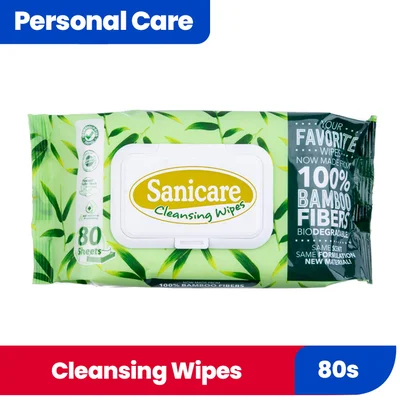 Sanicare Cleansing Wipes 80S 511135