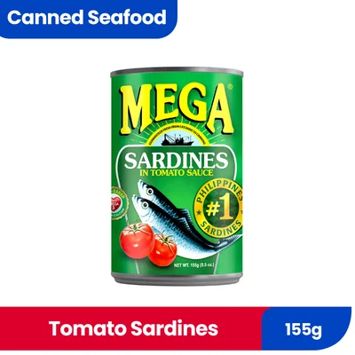 MEGA SARDINES TOM SAUCE 155G 110212