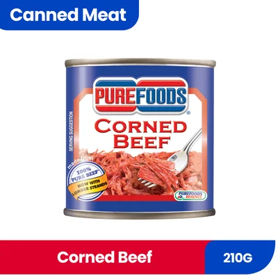 PUREFOODS CORNED BEEF 210G 110174