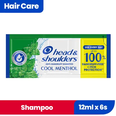 H&S SH MENTHOL 12ML 6S 511697
