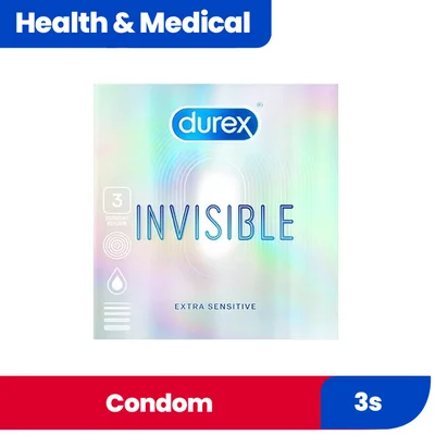 DUREX CONDOM INVISIBLE 3S 610982