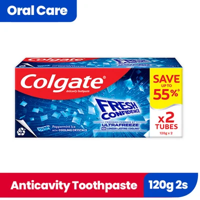 COLGATE TP PMINTICEBLUE 120G 2S 516041