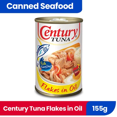 CENTURY TUNA FLAKES IN OIL 155G 110277