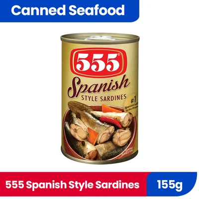 555 SARDINES SPANISH STYLE 155G 110217