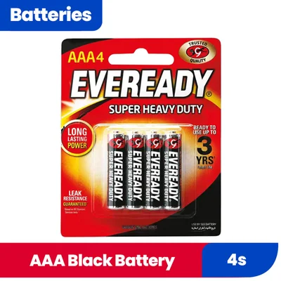 EVEREADY-AAA BLACK 4S 510390