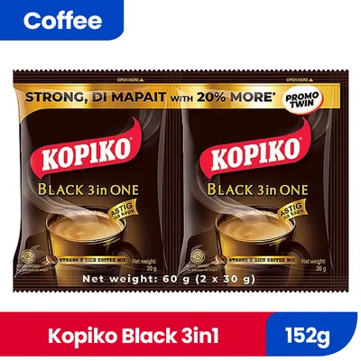 Kopiko Twinpack Black 3In1 152G 212033