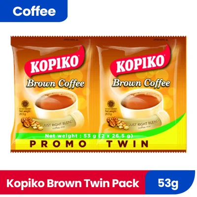 KOPIKO TWIN PACK BROWN 53GX5 212032