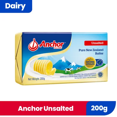 Anchor Unsalted Butter 200G 320598