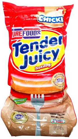 PUREFOODS HOTDOG CHIC&CHEESE 1KG(321303)