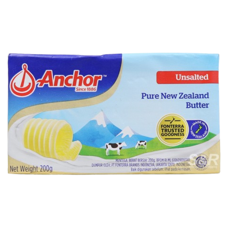 ANCHOR UNSALTED BUTTER 200G (320598)
